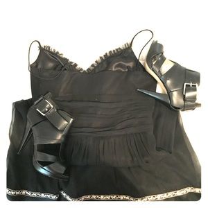 Aldo Dison black leather booties